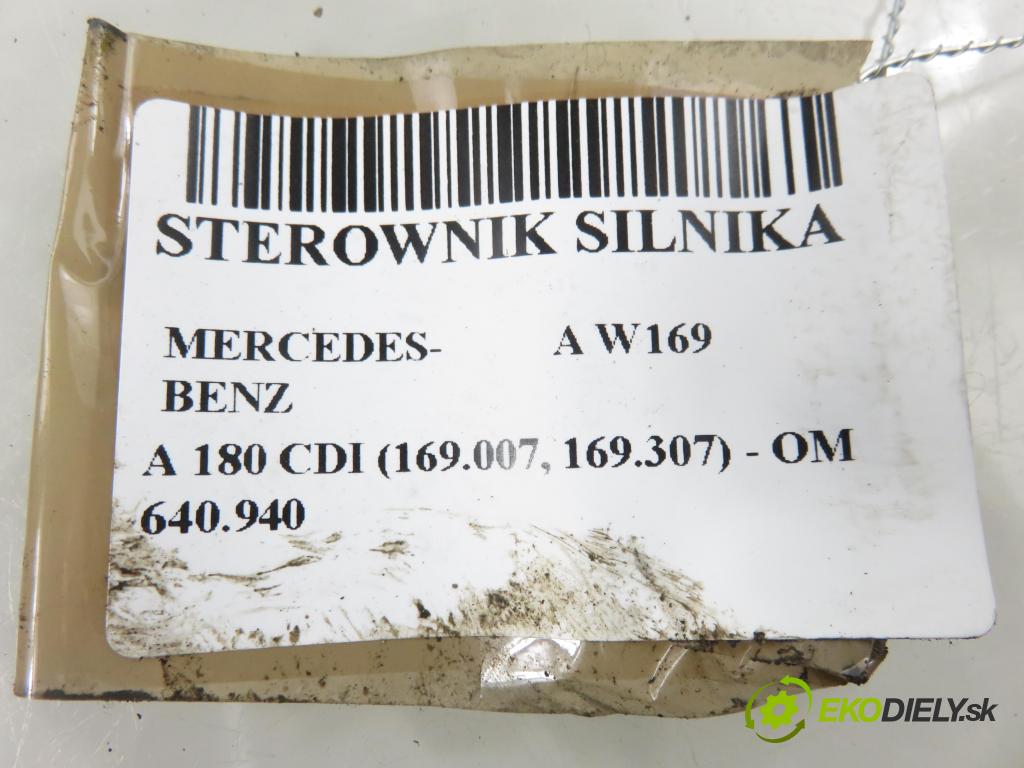 MERCEDES-BENZ KLASA A (W169) HB 2005 80,00 2.0 CDI 109 - OM 640.940 1991,00 Riadiaca jednotka Motor 0281012255 ; A6401502479