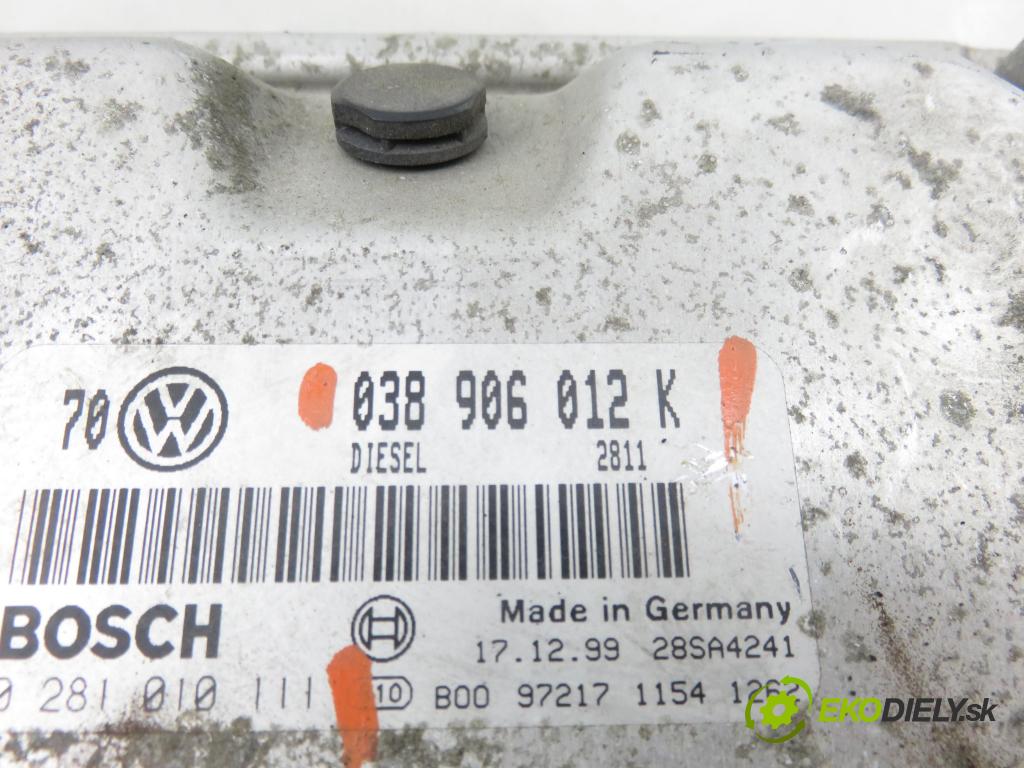 VW GOLF IV (1J1) HB 2000 66,00 1.9 TDI - AGR 1896,00 Riadiaca jednotka Motor 038906012K ; 0281010111