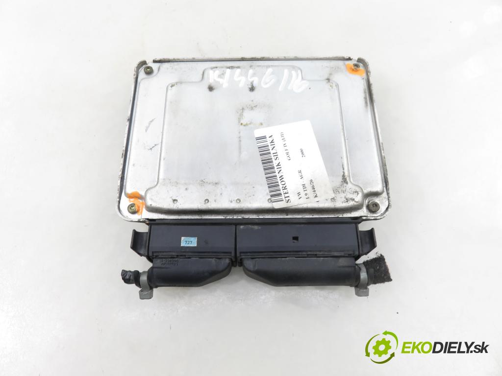 VW GOLF IV (1J1) HB 2000 66,00 1.9 TDI - AGR 1896,00 Riadiaca jednotka Motor 038906012K ; 0281010111