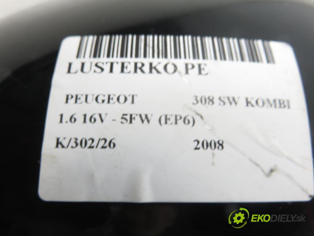 PEUGEOT 308 SW KOMBI 2008 88,00 1.6 16V - 5FW (EP6) 1598,00 Spätné zrkadlo