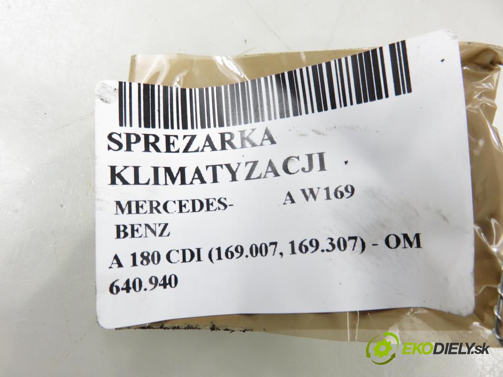 MERCEDES-BENZ KLASA A (W169) HB 2005 80,00 2.0 CDI 109 - OM 640.940 1991,00 KOMPRESOR: klimatizácie A0022304811 ; 4471500388 (Kompresor klimatizácie)