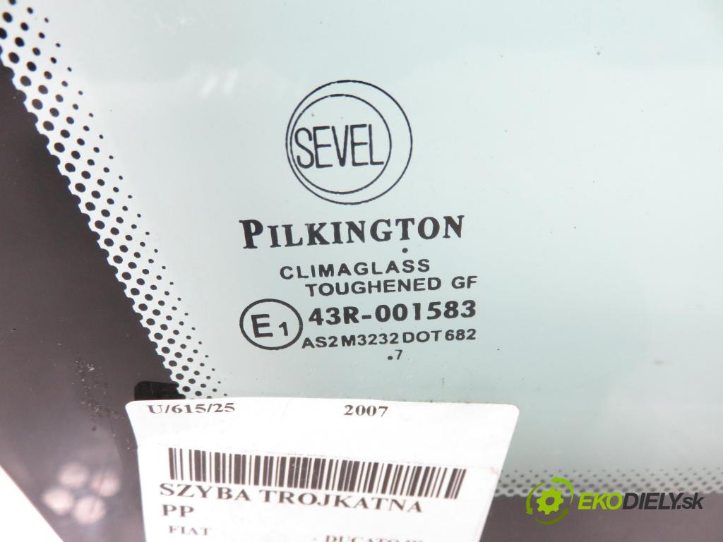 FIAT DUCATO Furgon (250_, 290_) FURGON 2007 88,00 120 Multijet 2.3 D - F1AE0481D 2287,00 Okno TROJUHOLNÍKÝ PP