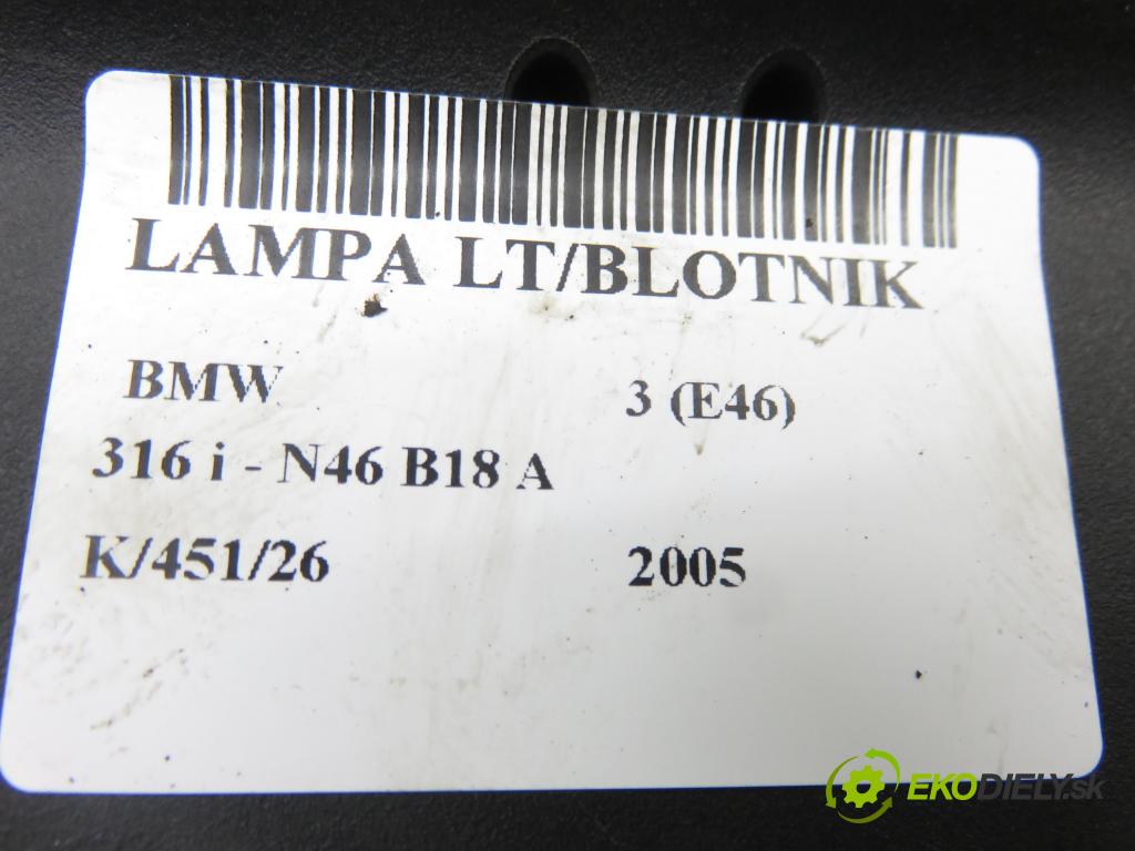 BMW 3 (E46) SEDAN 2005 85,00 316 i - N46 B18 A 1796,00 světlo levé zadní 6946535