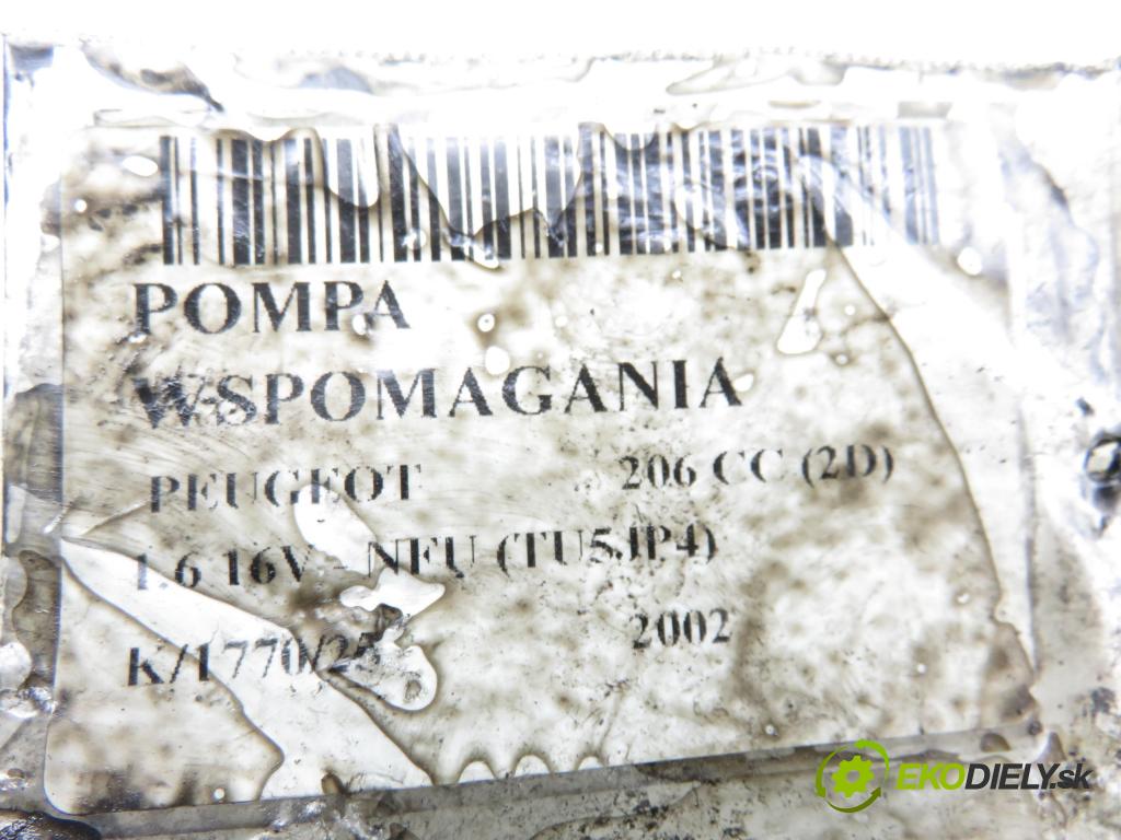 PEUGEOT 206 CC (2D) CABRIO 2002 80,00 1.6 16V - NFU 1587,00 Pumpa servočerpadlo 26079884 (Servočerpadlo)