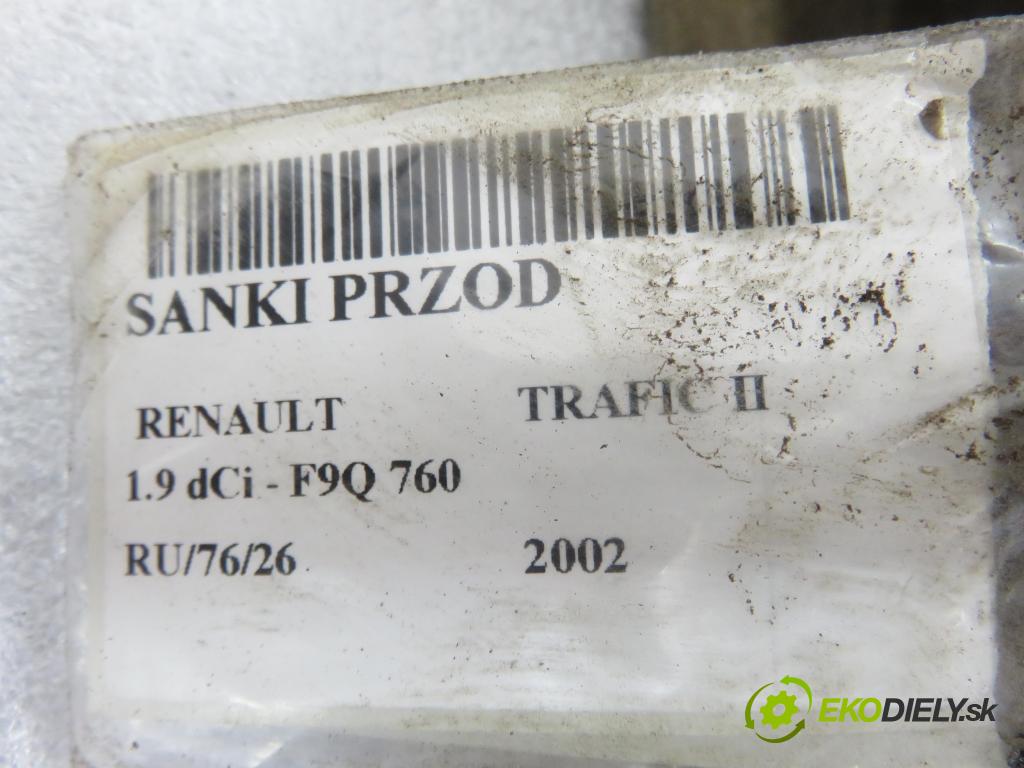 RENAULT TRAFIC II Skrzynia (FL) FURGON 2002 74,00 1.9 dCi - F9Q 760 1870,00 PŘEDNÍ: