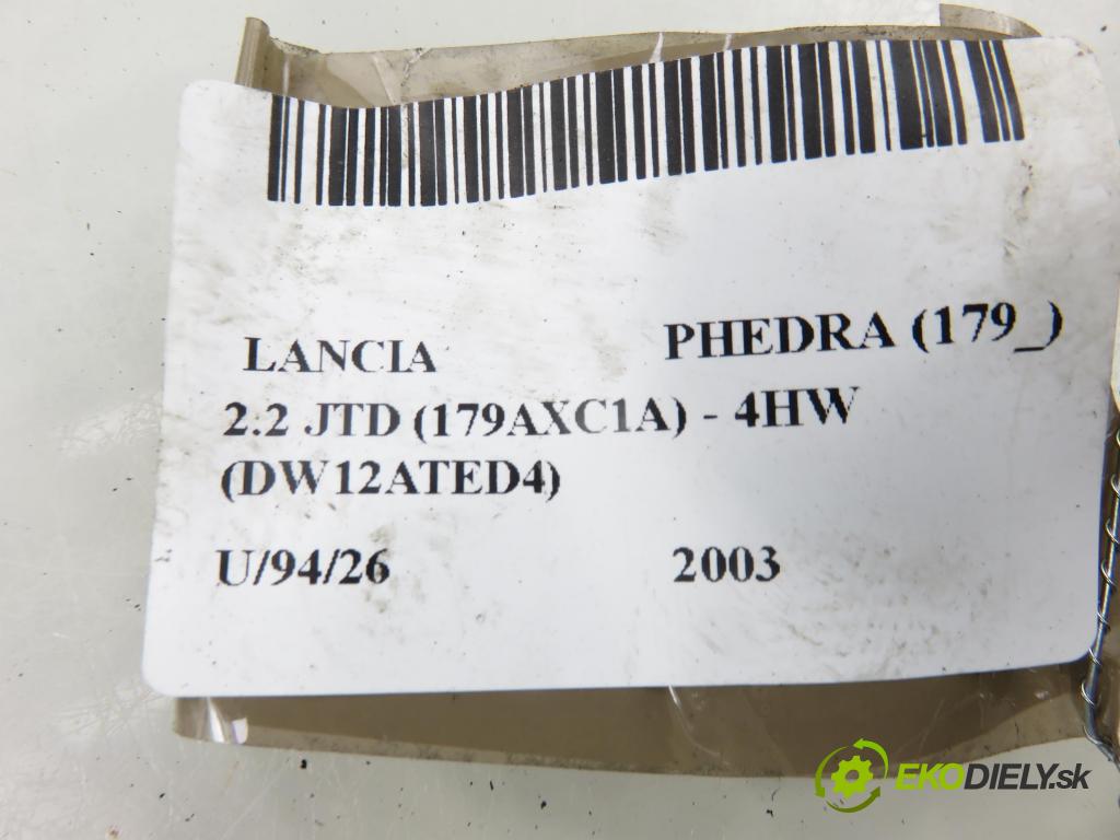 LANCIA PHEDRA (179_) MINIVAN 2003 94,00 2.2 JTD (179AXC1A) - 4HW (DW12ATED4) 2179,00 zámok PTE