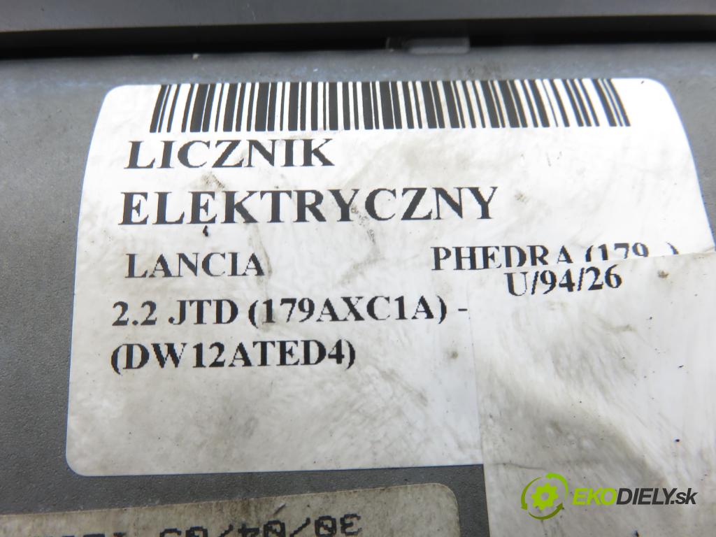 LANCIA PHEDRA (179_) MINIVAN 2003 94,00 2.2 JTD (179AXC1A) - 4HW (DW12ATED4) 2179,00 Prístrojovka elektrický 1496626080