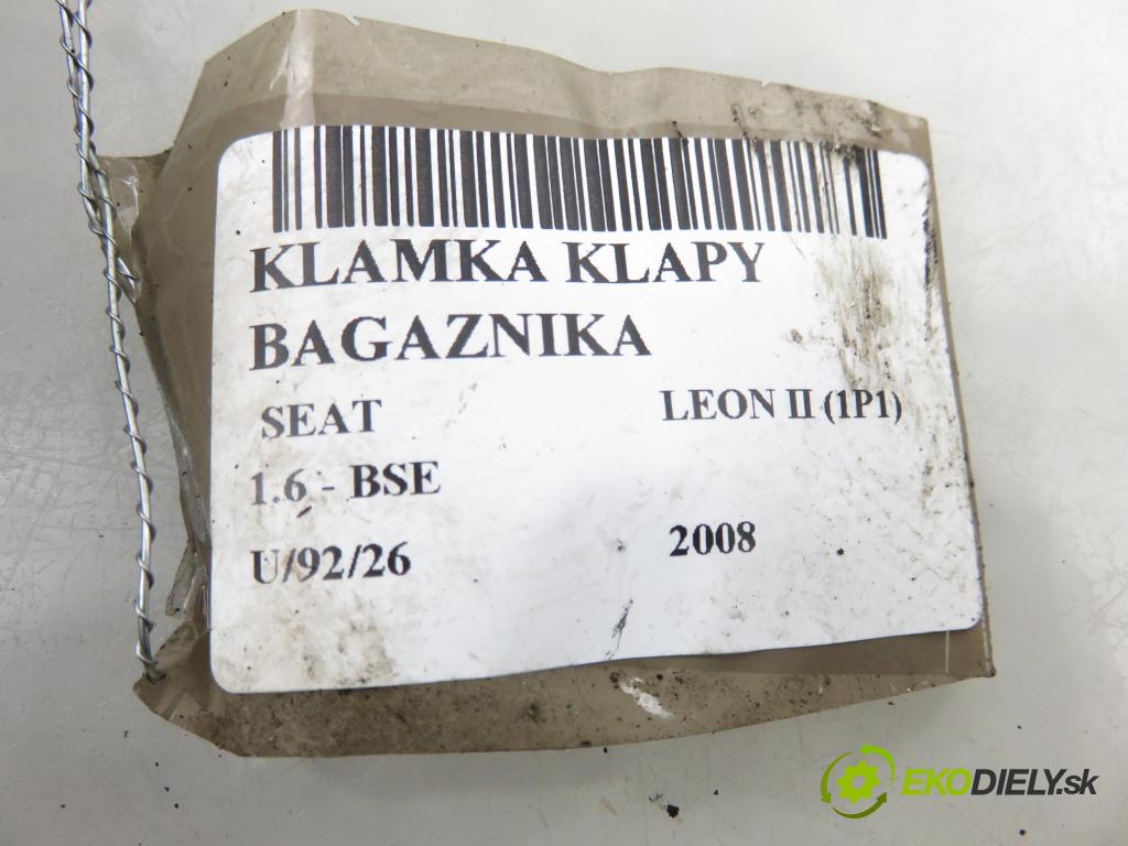 SEAT LEON (1P1) HB 2008 75,00 1.6 - BSE 1595,00 klika dveří kufr 5P0827565C