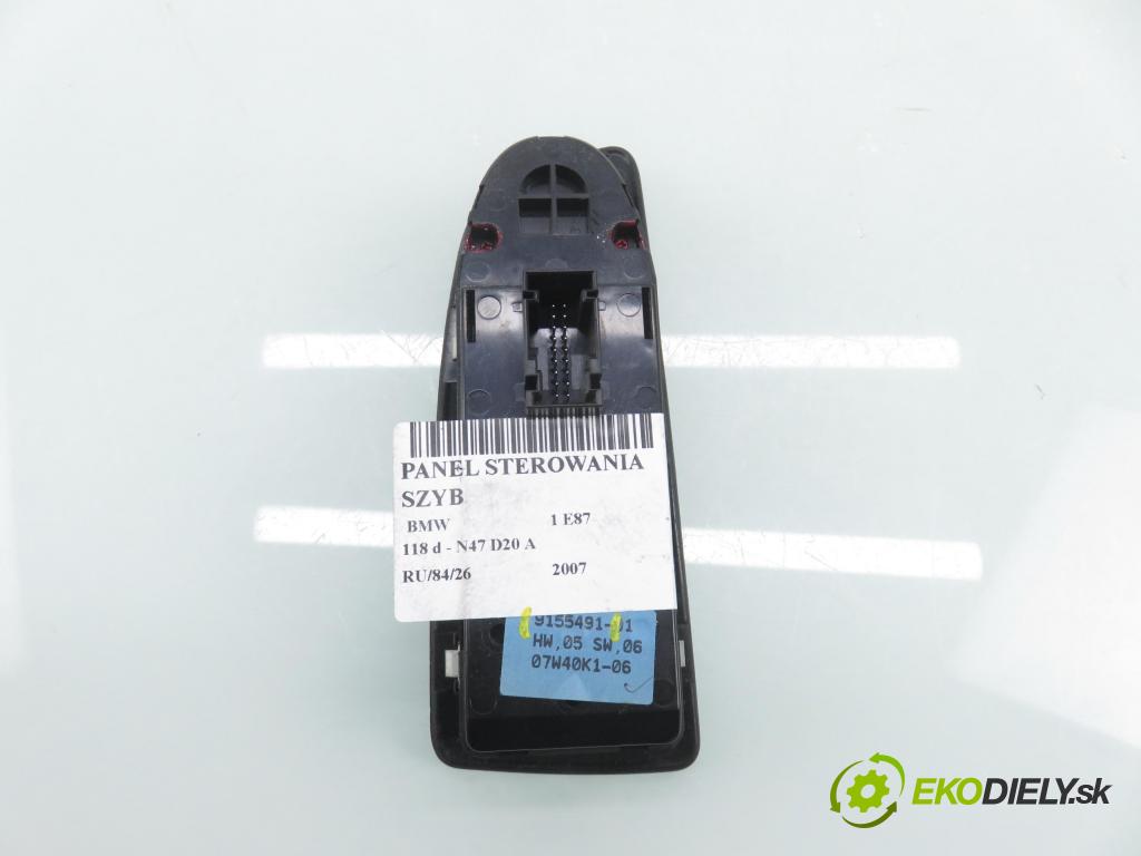 BMW 1 (E87) HB 2007 0,00 118 d - N47 D20 A 1995,00 Panel ovládania okien 9155491
