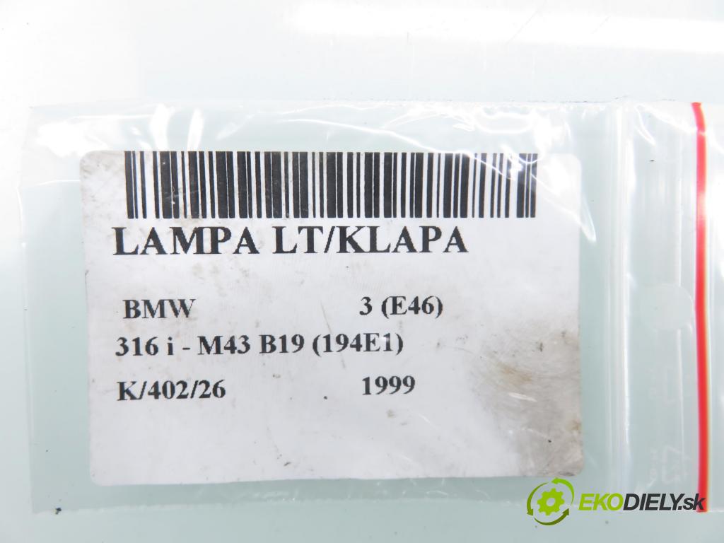 BMW 3 (E46) SEDAN 1999 77,00 316 i 105 - M43 B19 (194E1) 1895,00 Svetlo ľavé zadné kufor 8364923