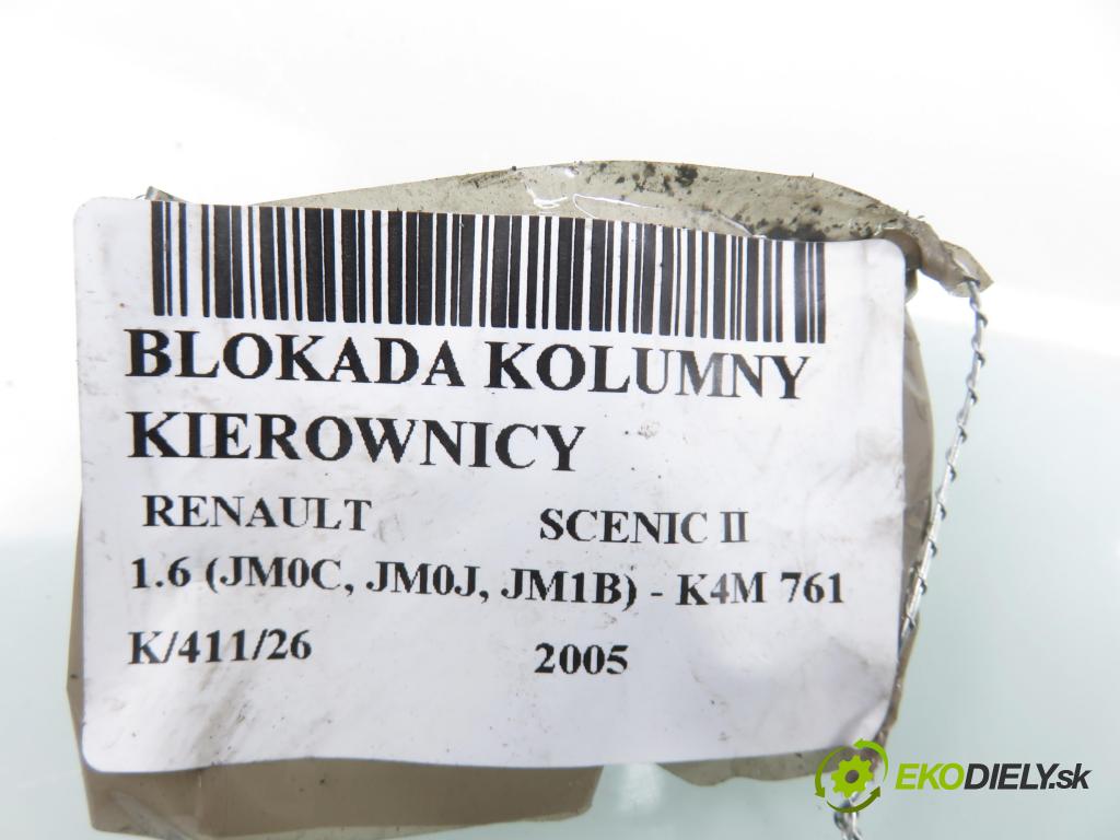 RENAULT SCENIC II (JM0/1_) MINIVAN 2005 0,00 1.6 (JM0C, JM0J, JM1B) - K4M 761 1598,00 blokáda tyče volantu 8200110033