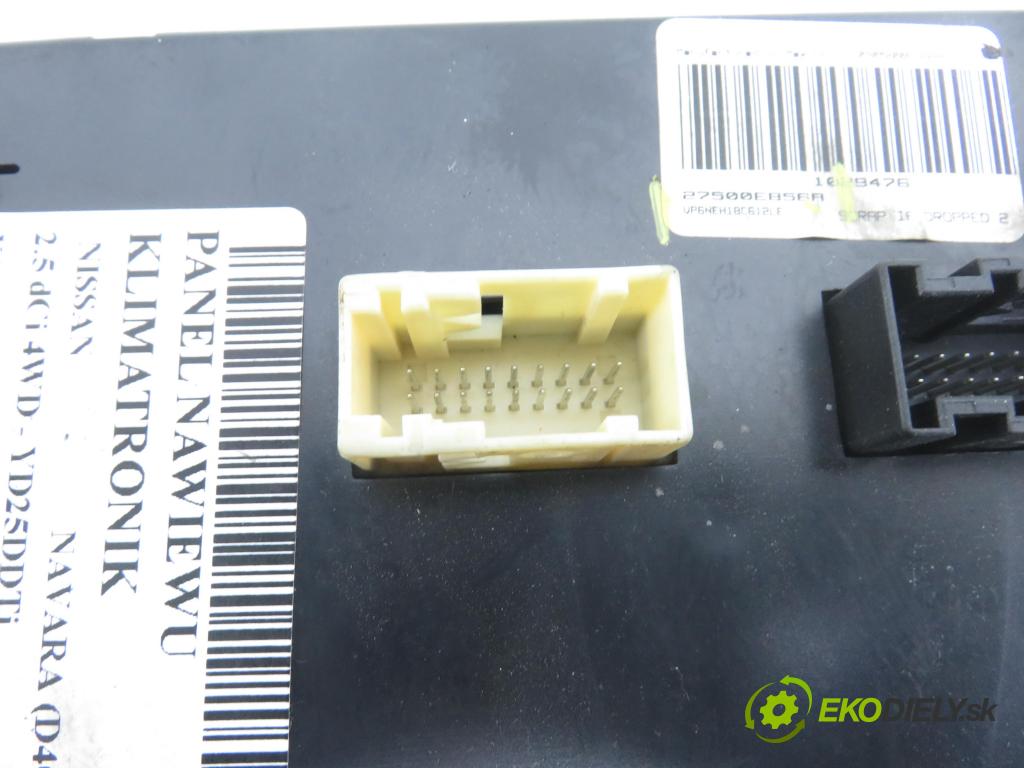 NISSAN NP300 NAVARA (D40) PICK-UP 2006 126,00 2.5 dCi 171 2488,00 Panel topení KLIMATRONIK 27500EB56A