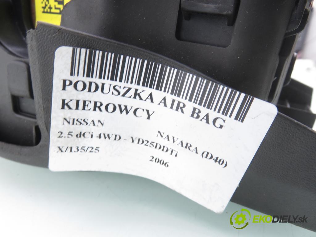 NISSAN NP300 NAVARA (D40) PICK-UP 2006 126,00 2.5 dCi 171 2488,00 AirBag air BAG volantu 6032032