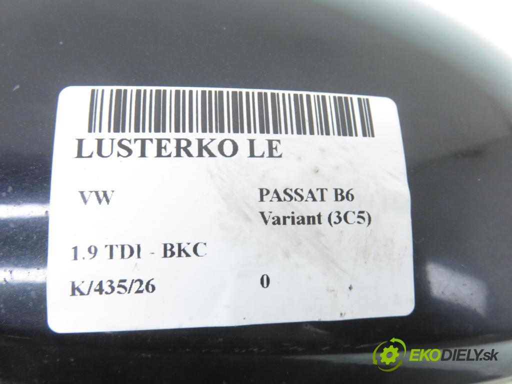 VW PASSAT B6 Variant (3C5) KOMBI 2005 77,00 1.9 TDI - BKC 1896,00 Spätné zrkadlo LE