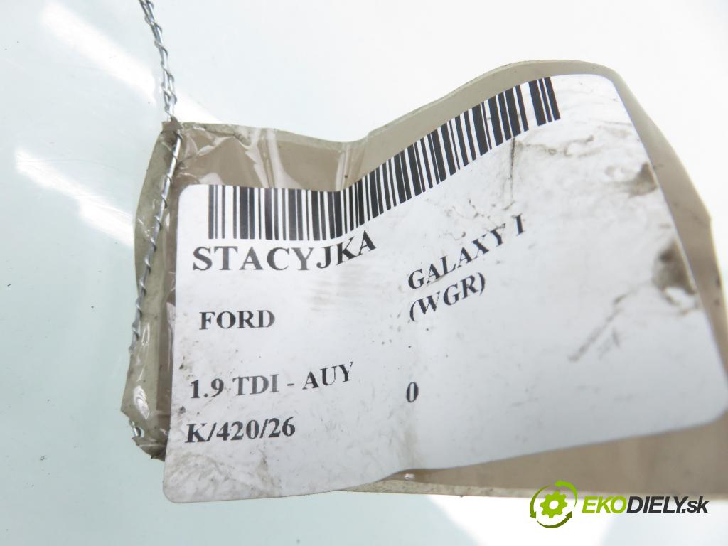 FORD GALAXY (WGR) VAN 2002 85,00 1.9 TDI PD 115 - AUY 1896,00 spínačka 4B0905851B (Spínací skříňka)