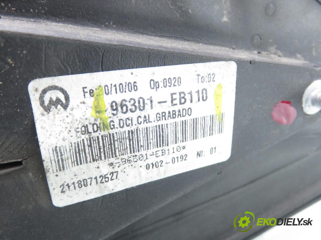 NISSAN NP300 NAVARA (D40) PICK-UP 2006 126,00 2.5 dCi 171 2488,00 Spätné zrkadlo 96301EB110