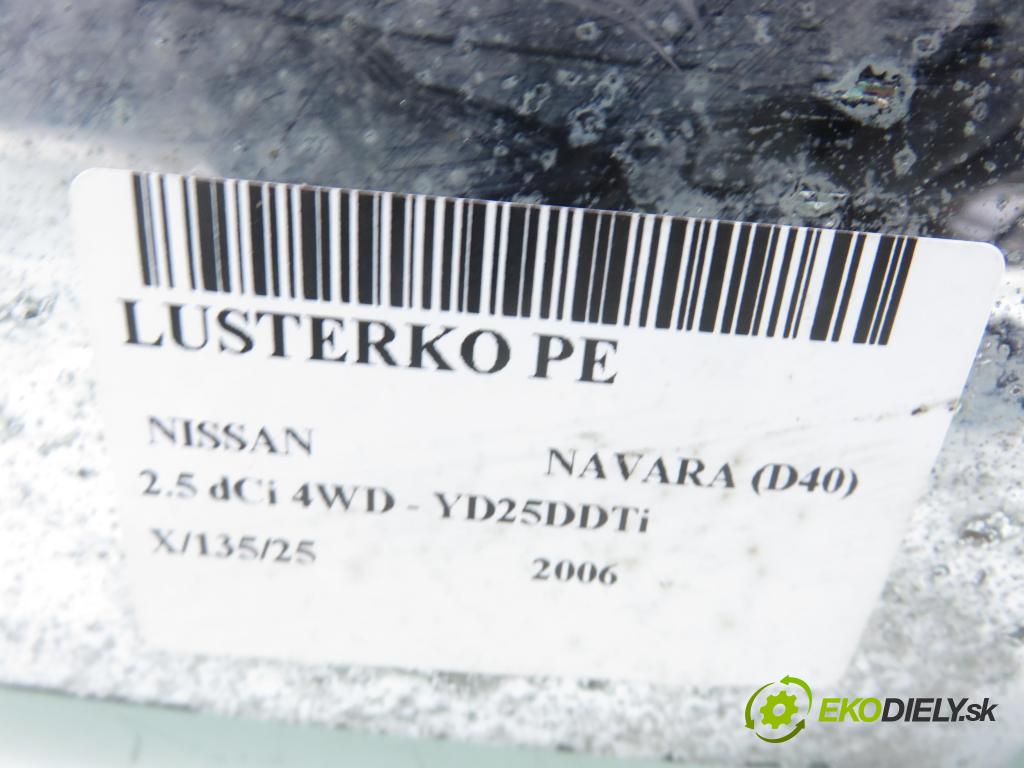 NISSAN NP300 NAVARA (D40) PICK-UP 2006 126,00 2.5 dCi 171 2488,00 Spätné zrkadlo 96301EB110