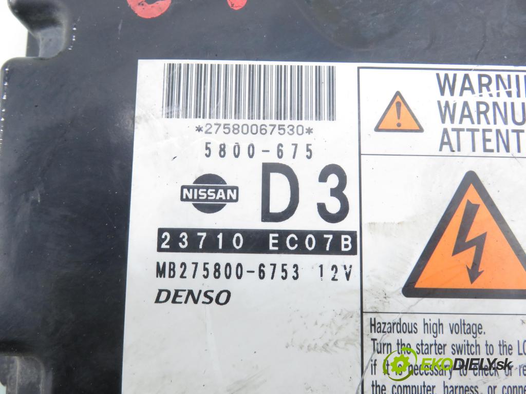 NISSAN NP300 NAVARA (D40) PICK-UP 2006 126,00 2.5 dCi 171 2488,00 spinačka / imobilizéra IMMO / Riadiaca jednotka 23710EC07B ; MB2758006753 ; N0502321