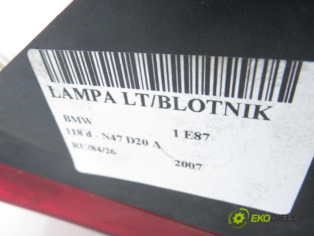 BMW 1 (E87) HB 2007 0,00 118 d - N47 D20 A 1995,00 Svetlo ľavé zadné 7164955