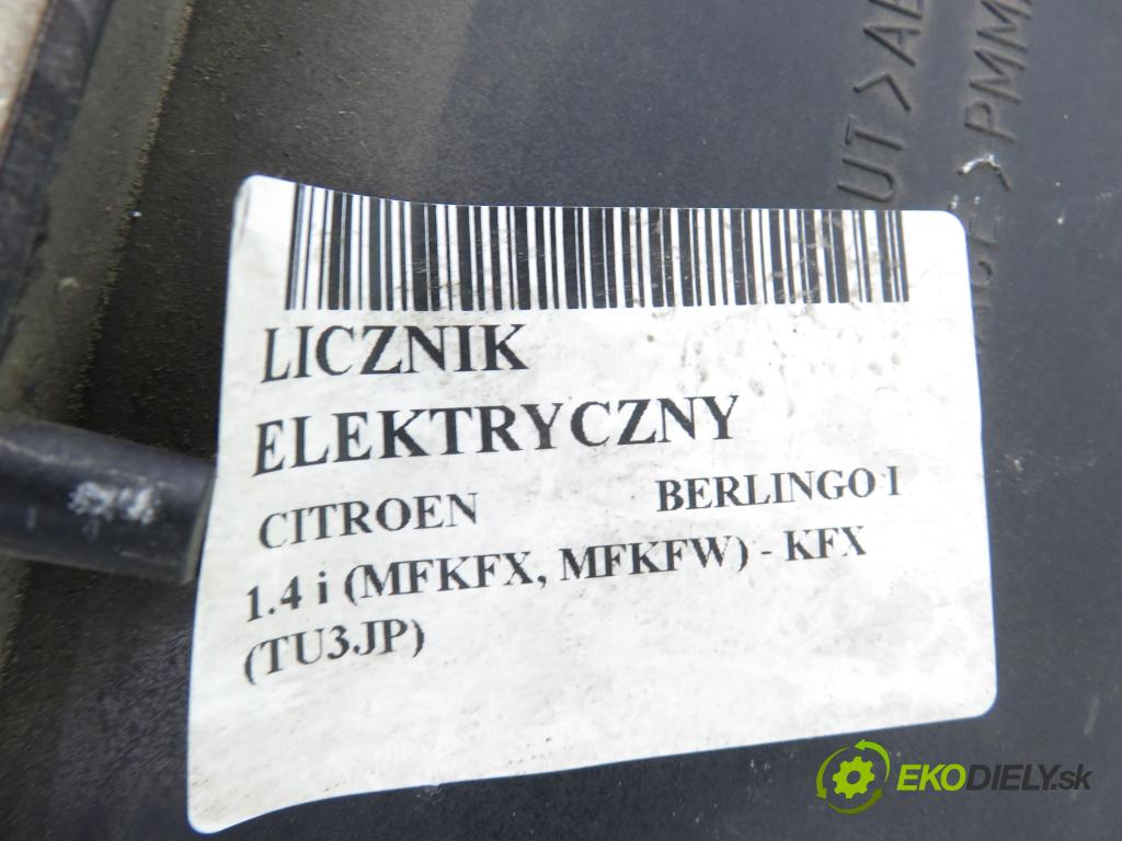 CITROEN BERLINGO / BERLINGO FIRST nadwozie wielkoprzestrzenne (MPV) KOMBIVAN 1998 55,00 1.4 i 75 - KFX 1360,00 Prístrojovka elektrický 9630166480