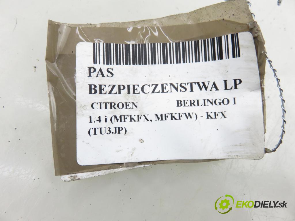 CITROEN BERLINGO / BERLINGO FIRST nadwozie wielkoprzestrzenne (MPV) KOMBIVAN 1998 55,00 1.4 i 75 - KFX 1360,00 Držiak bezpečnostný LP