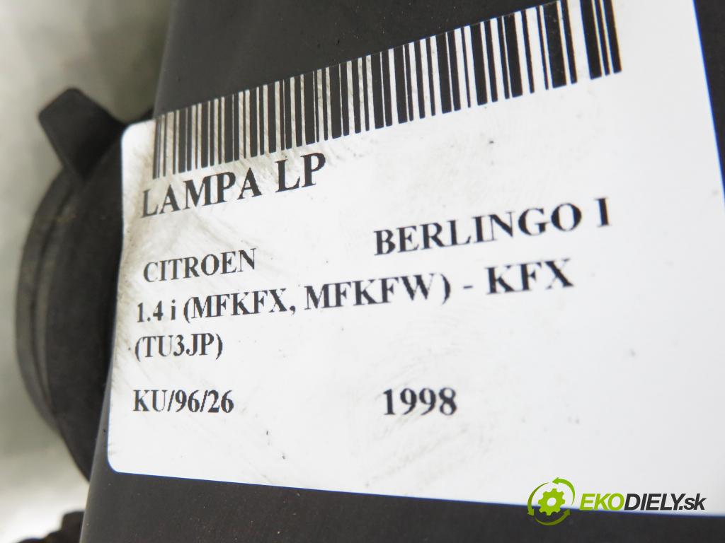 CITROEN BERLINGO / BERLINGO FIRST nadwozie wielkoprzestrzenne (MPV) KOMBIVAN 1998 55,00 1.4 i 75 - KFX 1360,00 Svetlo LP