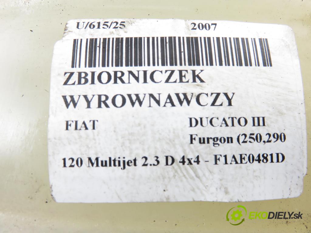 FIAT DUCATO Furgon (250_, 290_) FURGON 2007 88,00 120 Multijet 2.3 D - F1AE0481D 2287,00 Nádržka KOMPENZAČNÉ:
