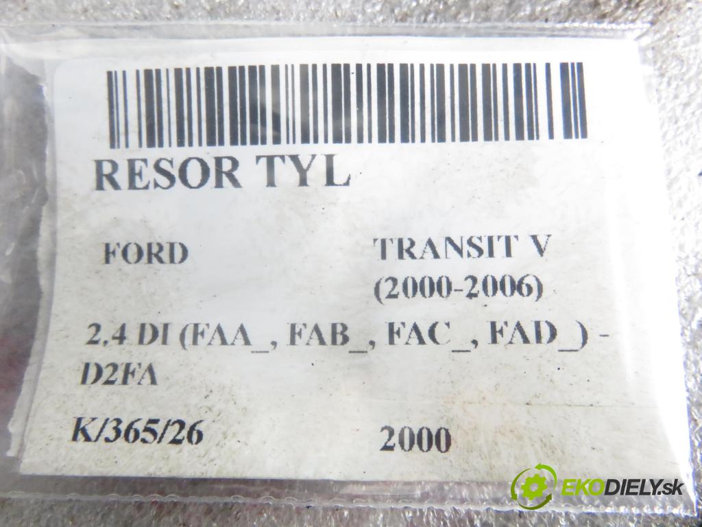 FORD TRANSIT Furgon (FA_ _) FURGON 2000 66,00 2.4 DI (FAA_, FAB_, FAC_, FAD_) - D2FA 2402,00 Listové pero zadné