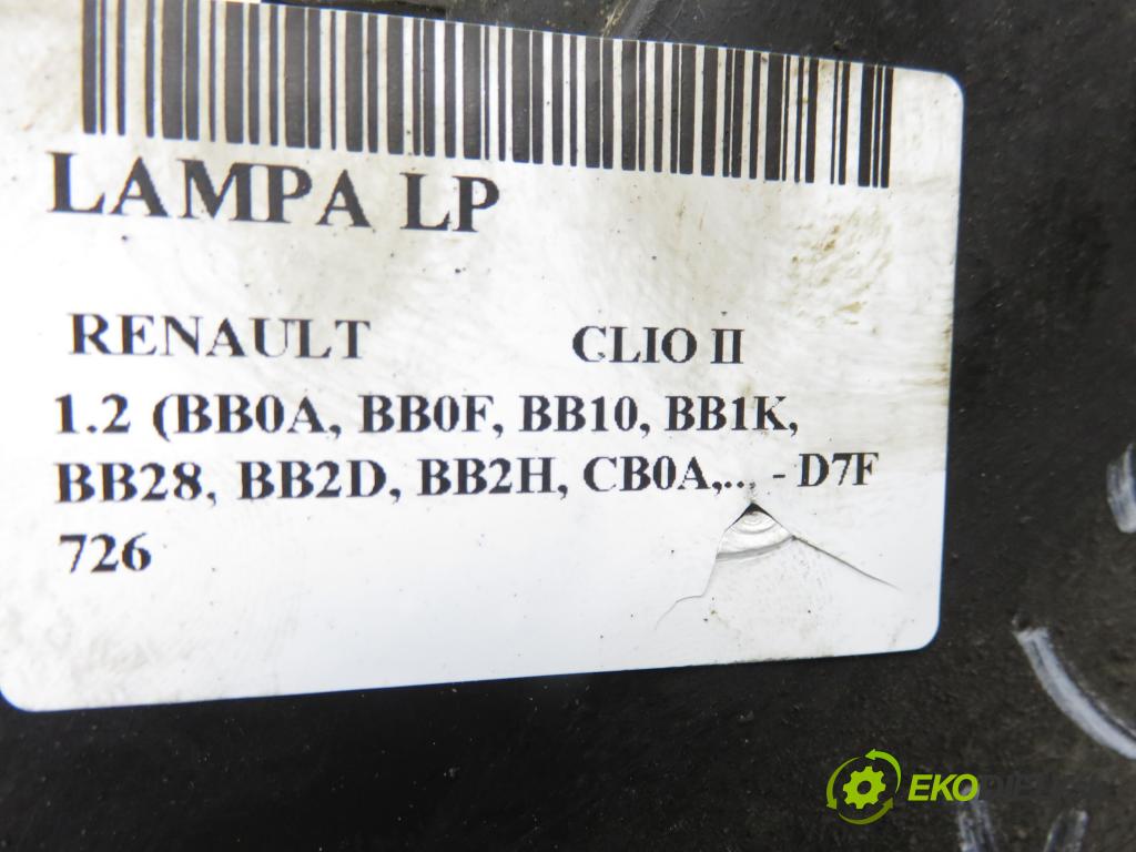 RENAULT CLIO II (BB_, CB_) HB 2001 43,00 1.2 8V 58 - D7F 726 1149,00 Svetlo LP