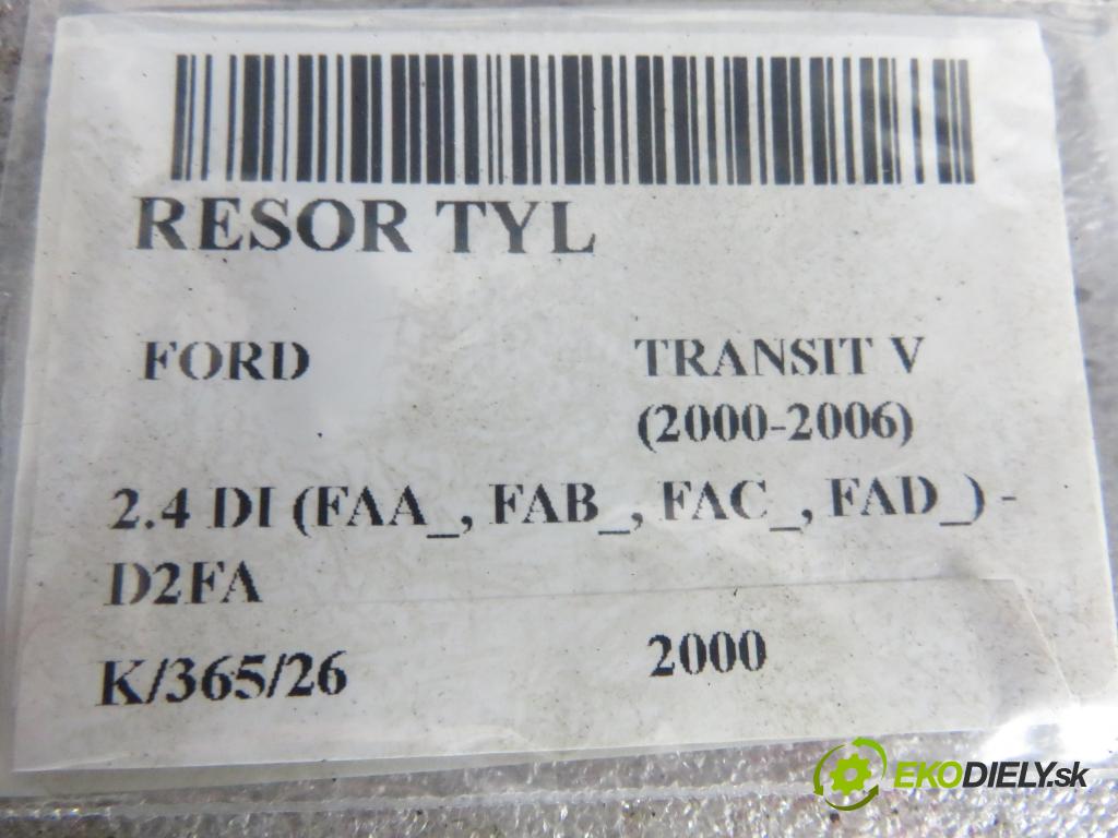 FORD TRANSIT Furgon (FA_ _) FURGON 2000 66,00 2.4 DI (FAA_, FAB_, FAC_, FAD_) - D2FA 2402,00 Listové pero zadné