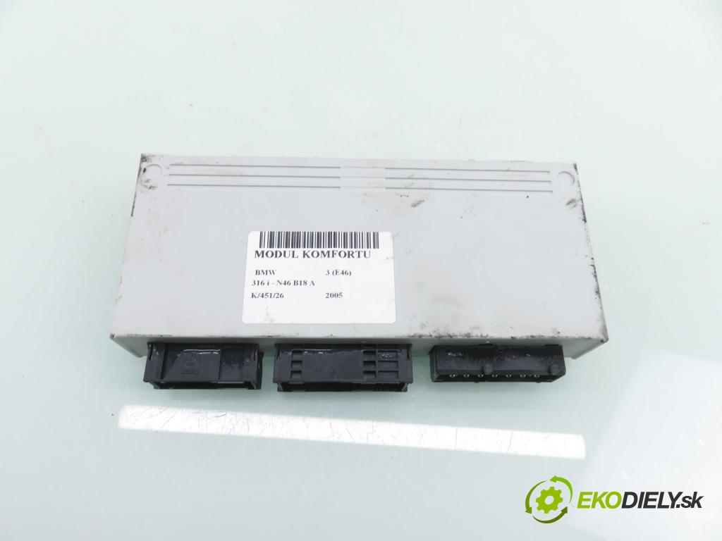 BMW 3 (E46) SEDAN 2005 85,00 316 i - N46 B18 A 1796,00 MODUL komfortu 6963034