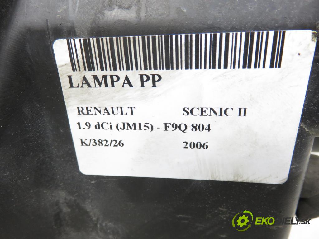 RENAULT SCENIC II (JM0/1_) MINIVAN 2006 96,00 1.9 dCi (JM15) - F9Q 804 1870,00 Svetlo PP