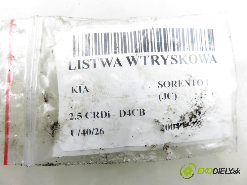 KIA SORENTO I (JC) SUV 2004 103,00 2.5 CRDi 140 - D4CB 2497,00 Lišta vstrekovacia 0445214061 ; 314004A010 ; 0281002568 (Vstrekovacia lišta)