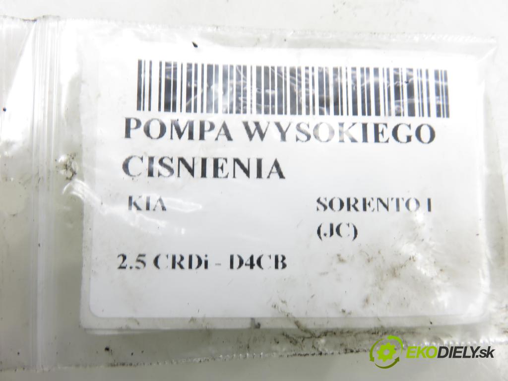 KIA SORENTO I (JC) SUV 2004 103,00 2.5 CRDi 140 - D4CB 2497,00 pumpa vysokého TLAK: 0445010101 ; 331004A010 ; 0928400575