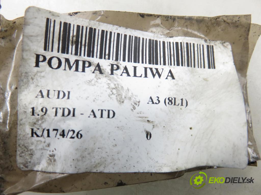 AUDI A3 (8L1) HB 2002 74,00 1.9 TDI - AXR 1896,00 pumpa paliva 8L0919050