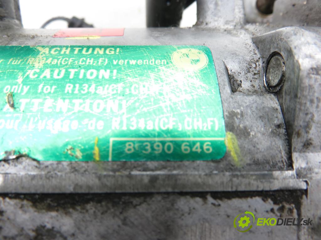 BMW 3 (E46) SEDAN 1999 77,00 316 i 105 - M43 B19 (194E1) 1895,00 KOMPRESOR: klimatizace 8386650 ; 8390646 (Kompresor klimatizace)