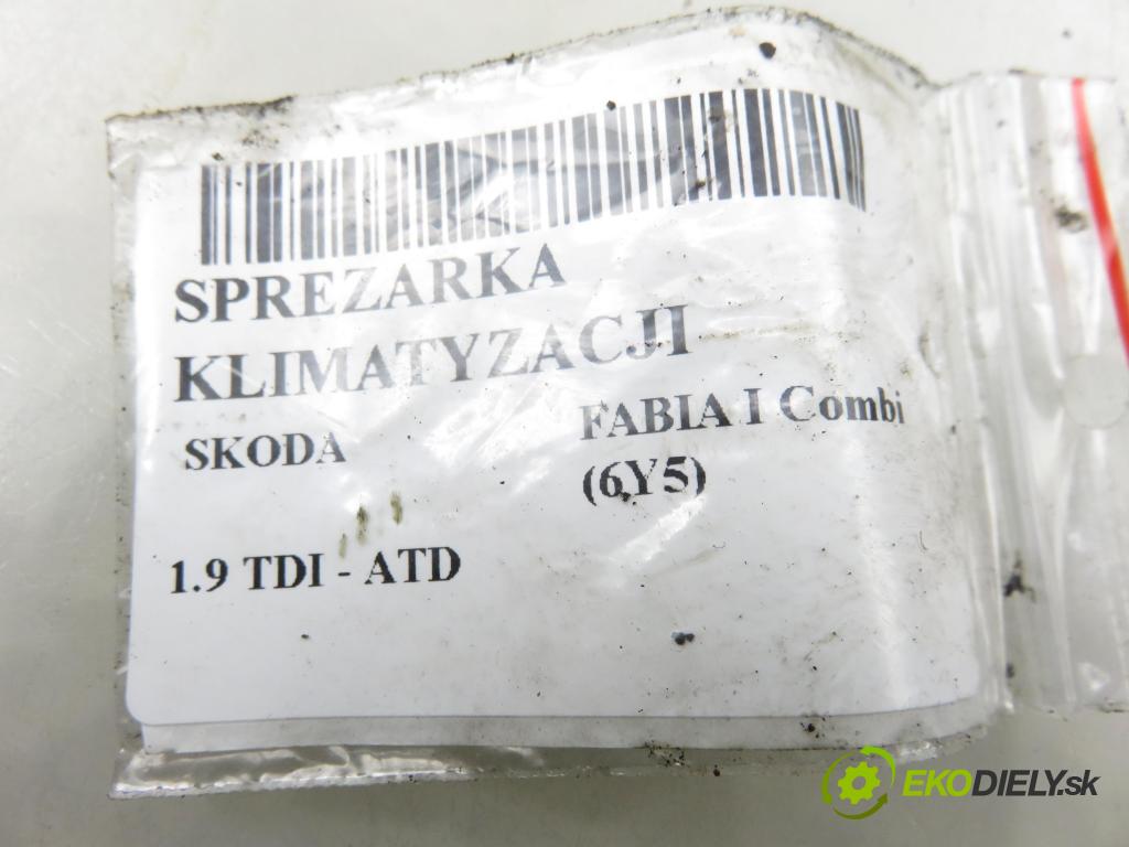 SKODA FABIA I Combi (6Y5) KOMBI 2003 74,00 1.9 TDI - ATD 1896,00 KOMPRESOR: klimatizácie 6Q0820803D (Kompresor klimatizácie)