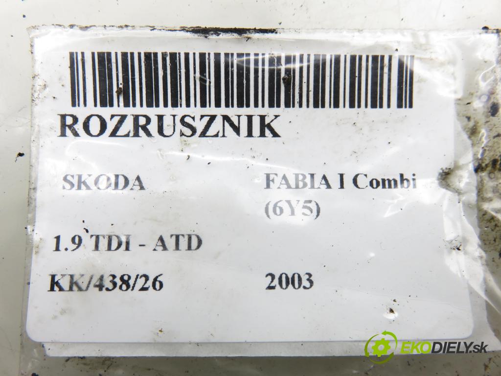 SKODA FABIA I Combi (6Y5) KOMBI 2003 74,00 1.9 TDI - ATD 1896,00 startér S0025 (Startér)