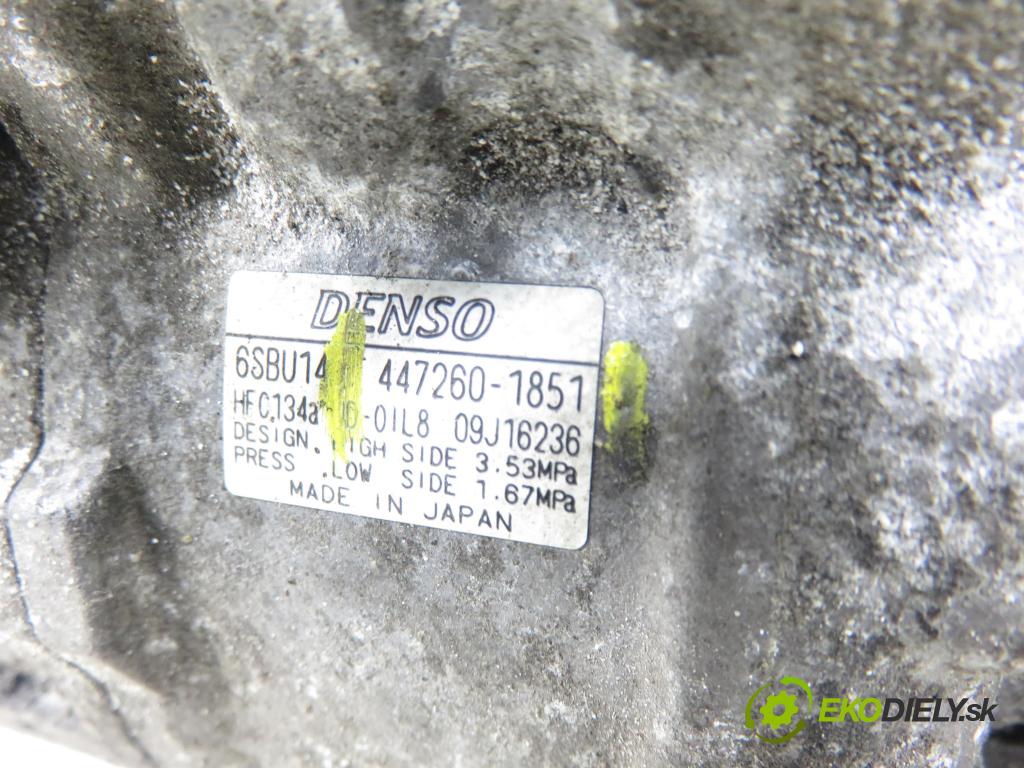 BMW 1 (E87) HB 2007 0,00 118 d - N47 D20 A 1995,00 KOMPRESOR: klimatizácie 4472601851 (Kompresor klimatizácie)