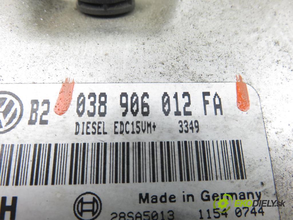 VW BORA (1J2) SEDAN 2002 66,00 1.9 TDI 90 - ALH 1896,00 řídící jednotka motora 038906012FA ; 0281010650