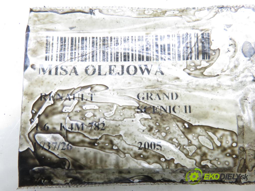 RENAULT GRAND SCENIC II (JM0/1_) VAN 2005 83,00 1.6 - K4M 782 1598,00 vana olejová 273260 ; 8200238932 (Olejová vana)