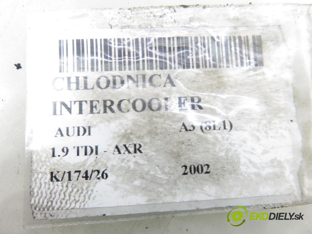 AUDI A3 (8L1) HB 2002 74,00 1.9 TDI - AXR 1896,00 chladič intercooler 1J0145803N ; 872999M