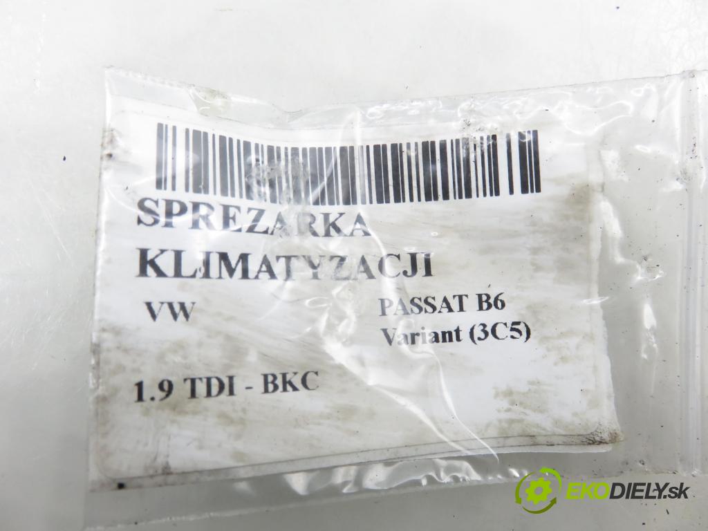 VW PASSAT B6 Variant (3C5) KOMBI 2005 77,00 1.9 TDI - BKC 1896,00 KOMPRESOR: klimatizace 1K0820803Q (Kompresor klimatizace)