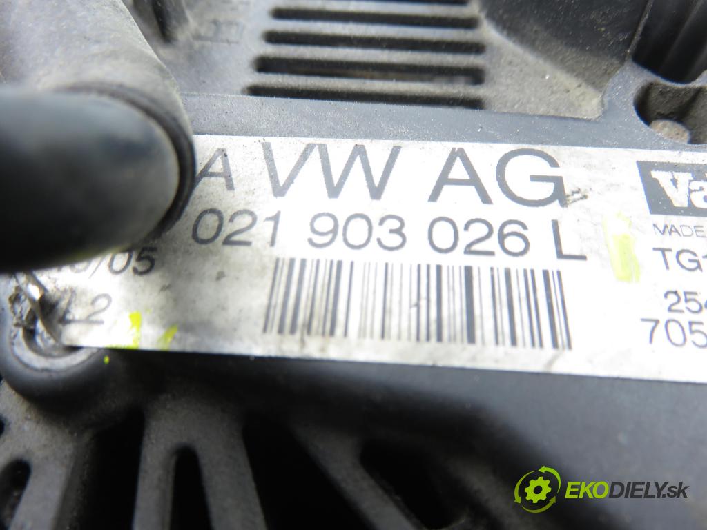VW PASSAT B6 Variant (3C5) KOMBI 2005 77,00 1.9 TDI - BKC 1896,00 Alternátor 021903026L (Alternátor)