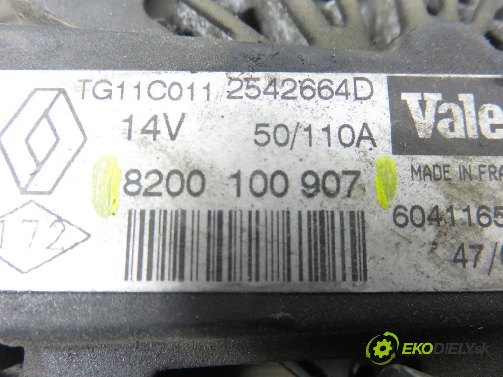 RENAULT SCENIC II (JM0/1_) MINIVAN 2005 0,00 1.6 (JM0C, JM0J, JM1B) - K4M 761 1598,00 Alternátor 8200100907 (Alternátor)