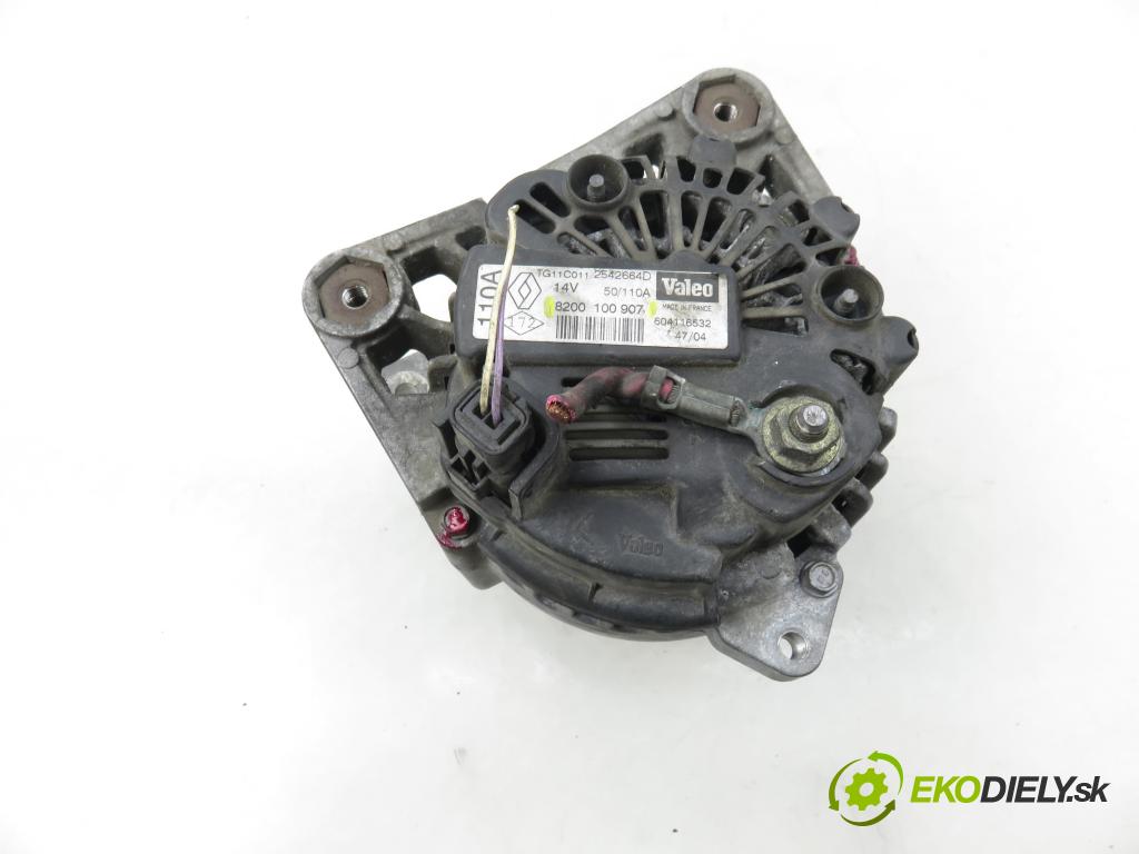 RENAULT SCENIC II (JM0/1_) MINIVAN 2005 0,00 1.6 (JM0C, JM0J, JM1B) - K4M 761 1598,00 Alternátor 8200100907 (Alternátor)