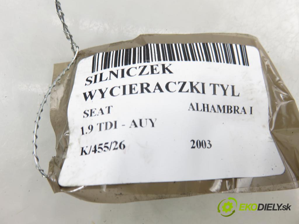 SEAT ALHAMBRA (7V8, 7V9) MINIVAN 2003 85,00 1.9 TDI PD 115 - AUY 1896,00 Motorček stierače zadné 7M3955711A