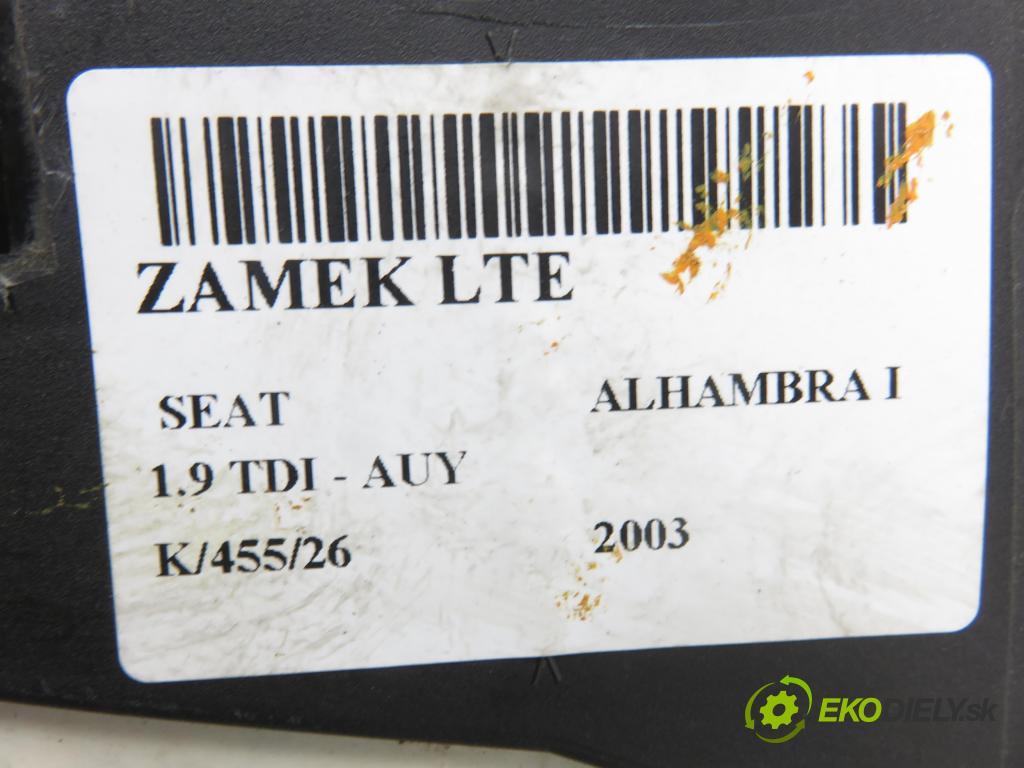 SEAT ALHAMBRA (7V8, 7V9) MINIVAN 2003 85,00 1.9 TDI PD 115 - AUY 1896,00 zámok LTE 93BG220A20DD