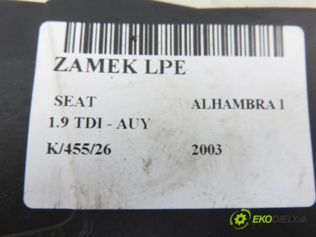 SEAT ALHAMBRA (7V8, 7V9) MINIVAN 2003 85,00 1.9 TDI PD 115 - AUY 1896,00 zámok 93BG220A20DD