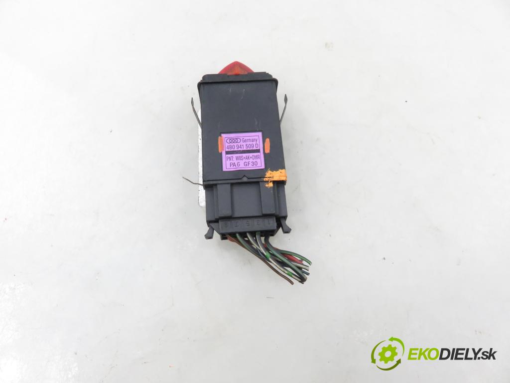 AUDI A6 Avant (4B5, C5) KOMBI 2003 125,00 2.4 quattro - BDV 2393,00 prepínač výstražných (núdzových) 4B0941509D